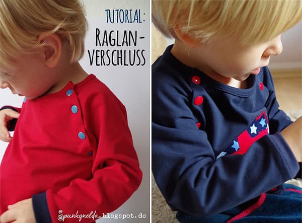 DIY: Raglan als bunter Knopfleistenverschluss