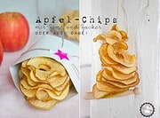 Apfel-Chips…. mit Zimt und Zucker, nur Zucker oder vielleicht ganz ohne?
