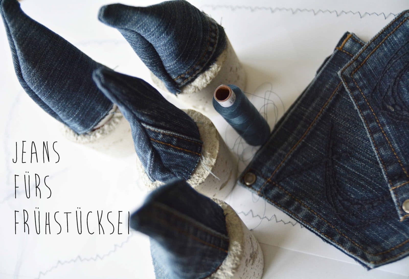 Eine Jeans fürs Frühstücksei