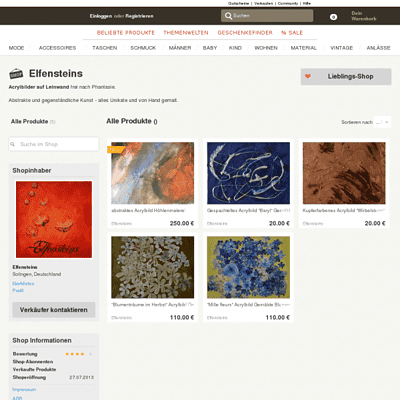 Elfensteins Acrylmalerei (Onlineshop)