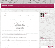 Frau K macht…