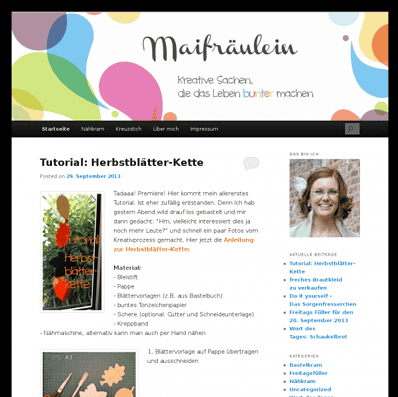 Maifräulein - Kreative Sachen, die das Leben bunter machen