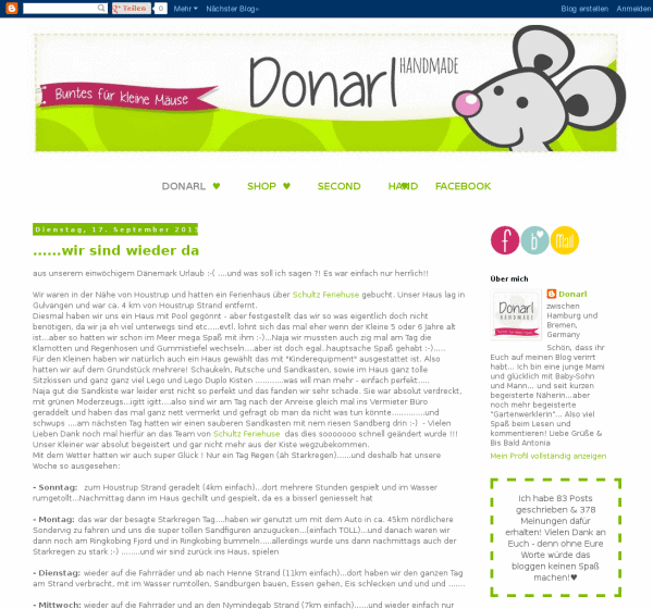 Donarl Handmade – Buntes für kleine Mäuse