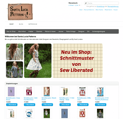 Santa Lucia Patterns - Shop für Indie-Schnittmuster