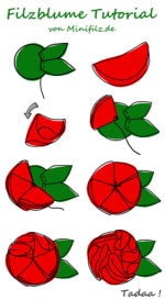 ❀ Filzblume DIY Tutorial ❀