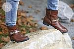 DIY Designer Biker Boots mit Goldkette