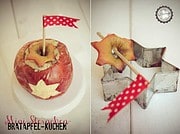 Mini-Sternchen-Bratapfel-Kuchen (oder wie aus einem Teigrest ein kleiner Kuchen enstand)