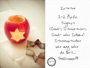 Mini-Sternchen-Bratapfel-Kuchen (oder wie aus einem Teigrest ein kleiner Kuchen enstand)