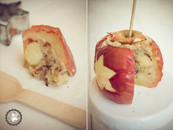 Mini-Sternchen-Bratapfel-Kuchen (oder wie aus einem Teigrest ein kleiner Kuchen enstand)