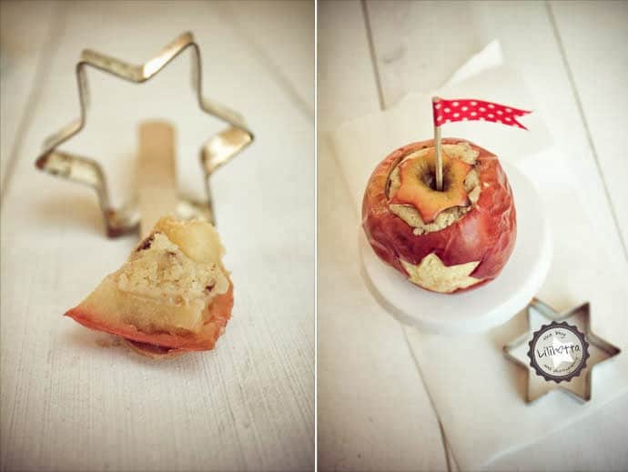 Mini-Sternchen-Bratapfel-Kuchen (oder wie aus einem Teigrest ein kleiner Kuchen enstand)