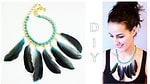 DIY Statement Kette mit Federn