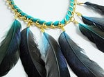 DIY Statement Kette mit Federn