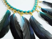 DIY Statement Kette mit Federn