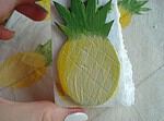 Stoffdesign Ananas