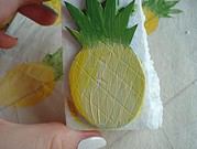 Stoffdesign Ananas