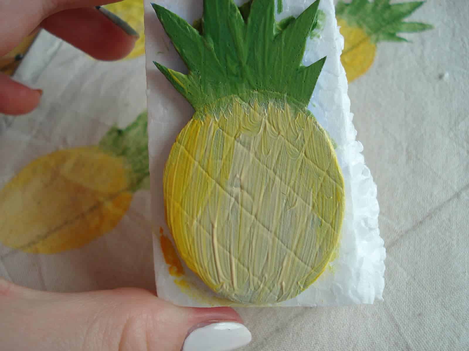 Stoffdesign Ananas