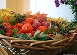 Herbstdeko mit Lampionblumen