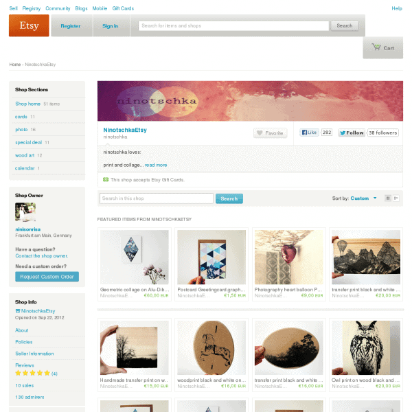 Ninotschka Etsy