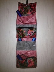 Kulturtaschen-Rolle selbst genäht