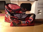 Kulturtaschen-Rolle selbst genäht