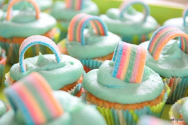 Regenbogen Cupcakes