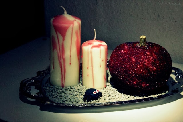 Blutig-glitzernde Halloweendeko