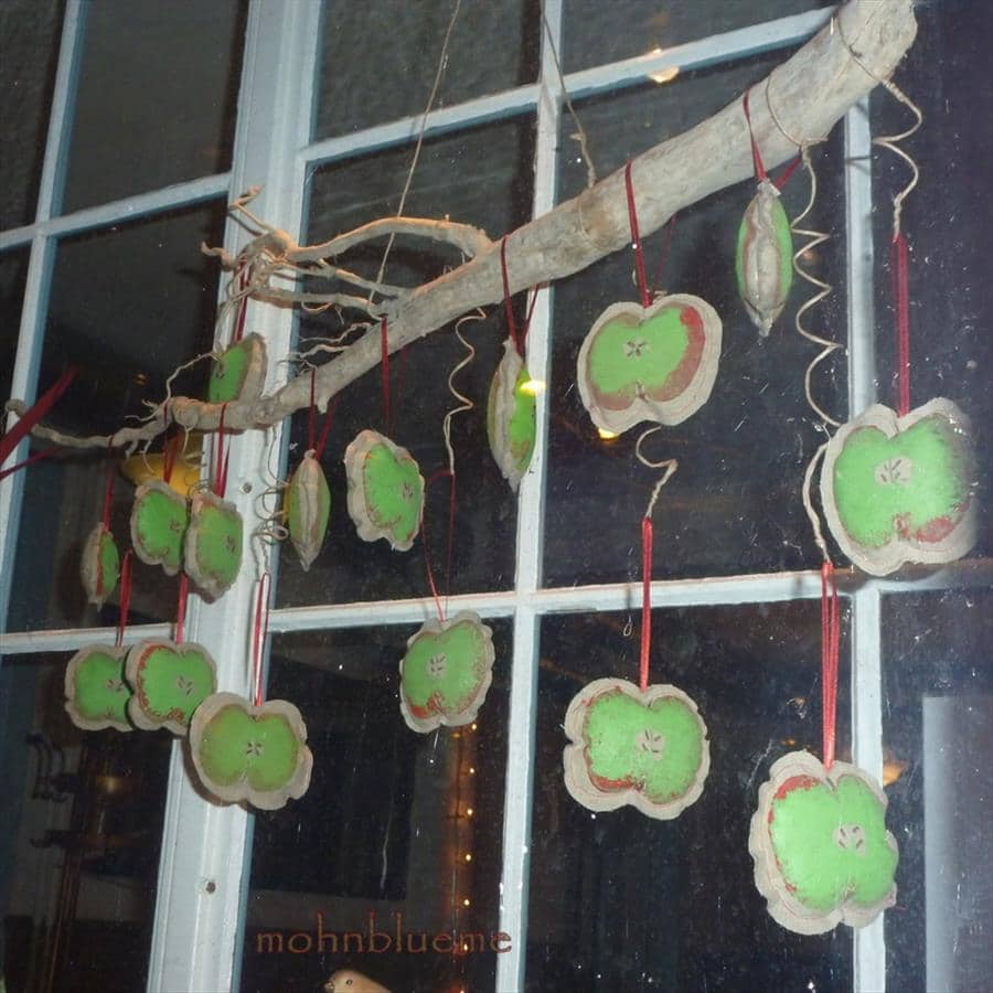 Apfelstempel Deko DIY