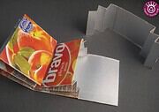 Getränkekarton Geldbeutel Recycling DIY Freebie