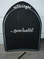 Notizbrett mit Tafelfarbe