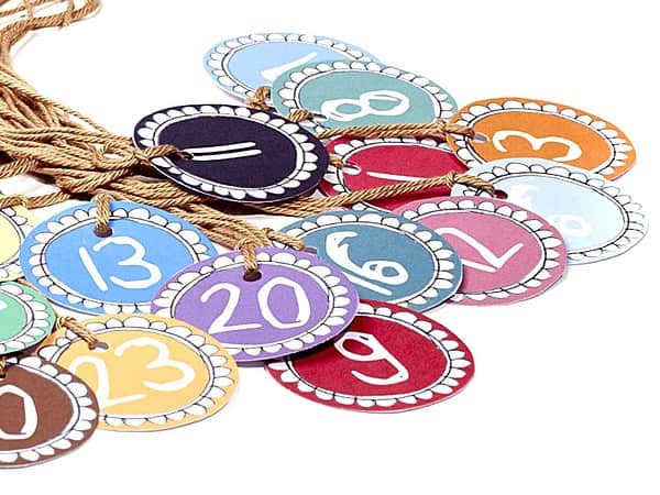Adventskalender Zahlen