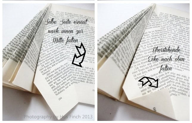 Baum aus altem Buch DIY