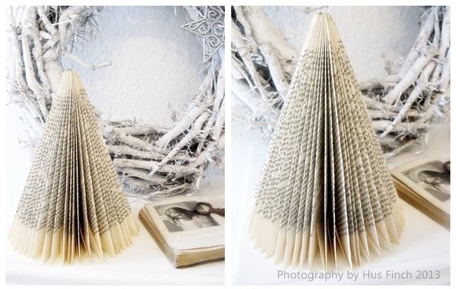 Baum aus altem Buch DIY