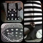 Pattydoo Shopper in schwarz/weiß