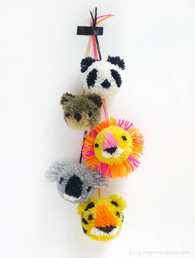 Niedlichkeits Uberdosis Bunte Tier Pompons Handmade Kultur