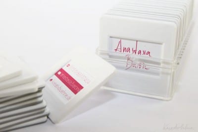 Visitenkarten aus Diarahmen