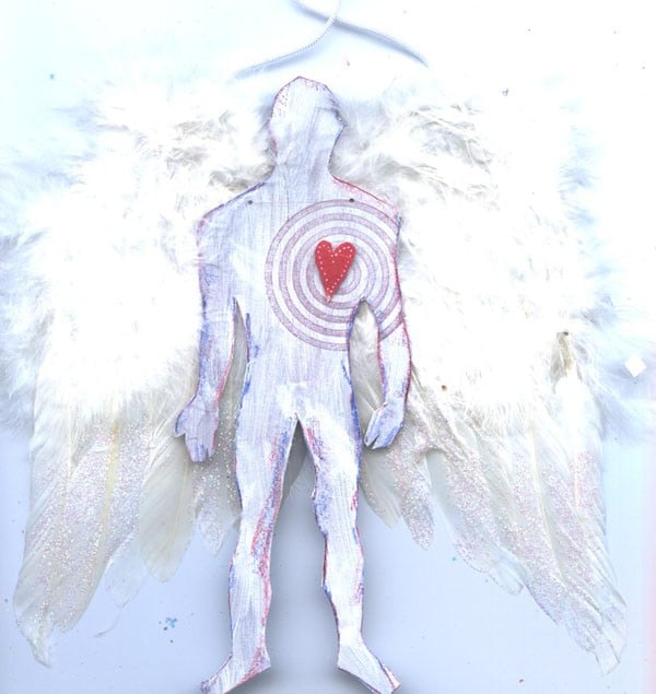 Engel mit Herz