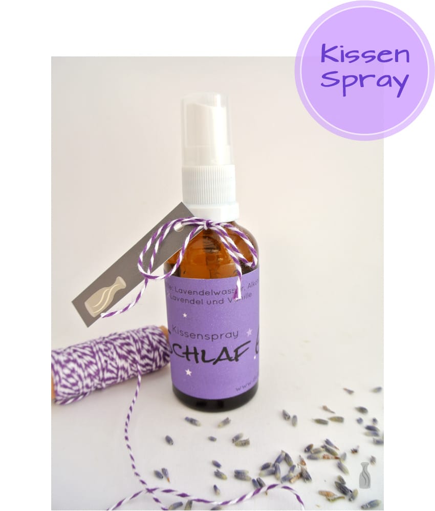 Kissenspray „Gute Nacht!“ mit Etiketten-Freebie