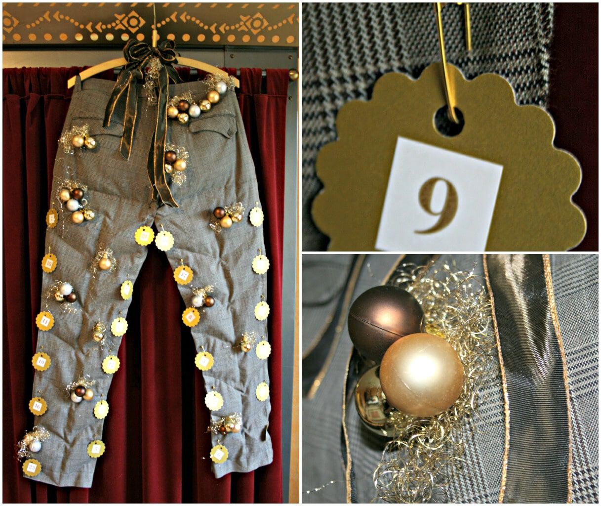 Adventskalender aus einer Hose