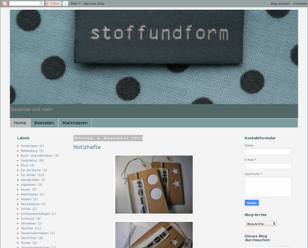 Stoff und Form – Genähtes und mehr