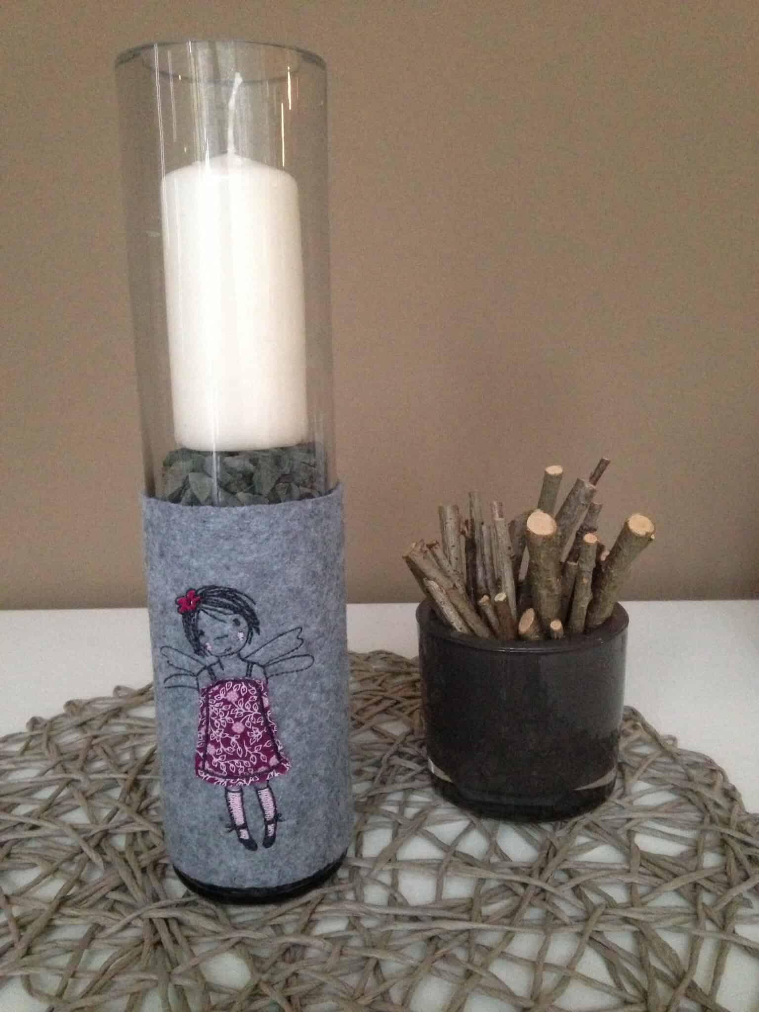 DIY Filzjäckchen für die Vase