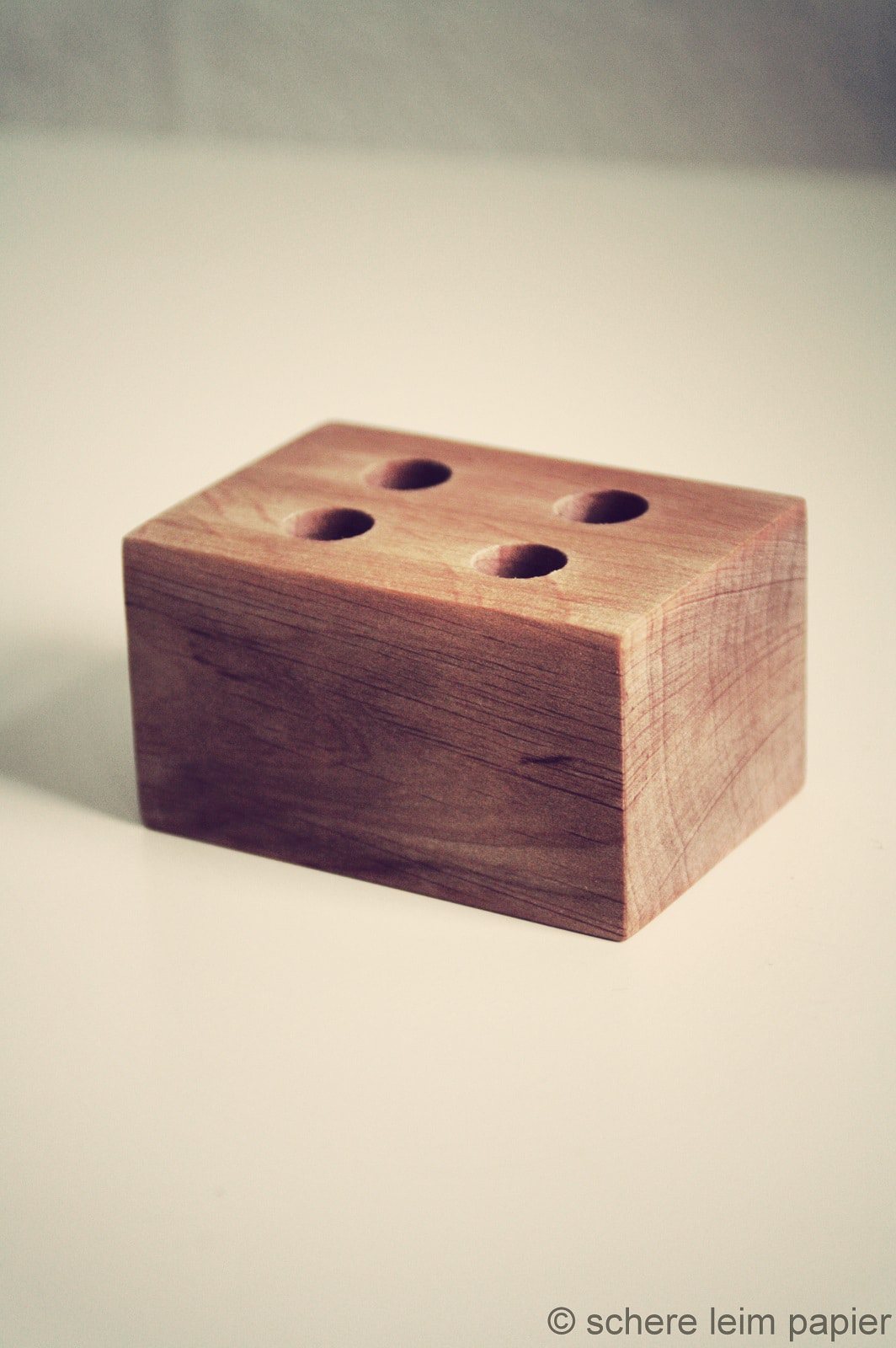 DIY Stiftehalter aus Holz