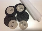 DIY Filzuntersetzer PILZ und HERZ