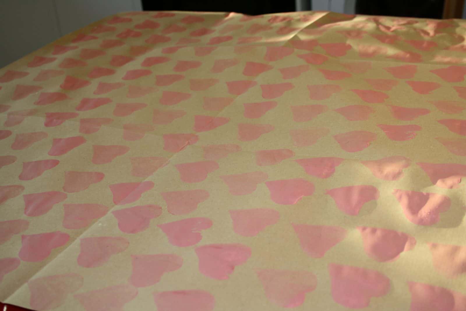 Geschenkpapier stempeln