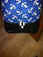 Maritimer Shopper mit Innen- und Handytasche zum Einhängen
