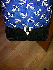 Maritimer Shopper mit Innen- und Handytasche zum Einhängen