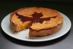 Kürbiskuchen mit Fledermaus