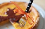 Kürbiskuchen mit Fledermaus