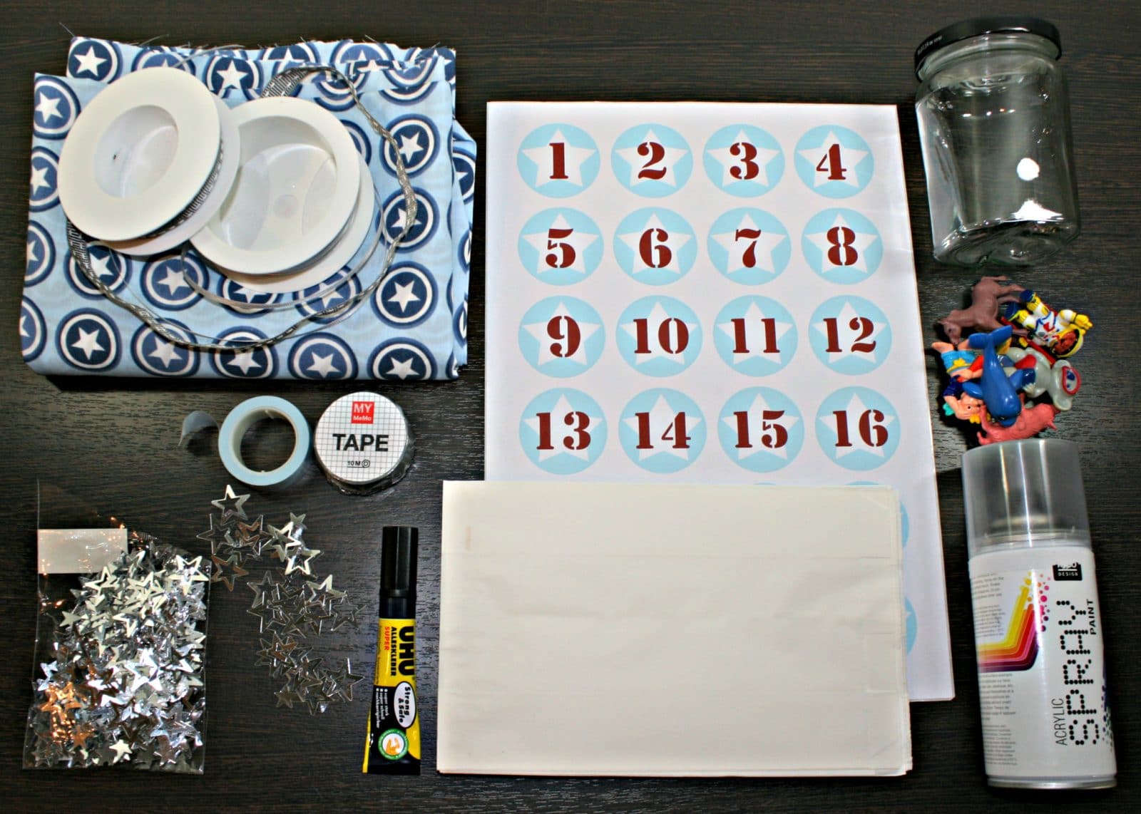 Adventskalender im Glas