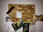 Pinnwand aus Weinkorken
