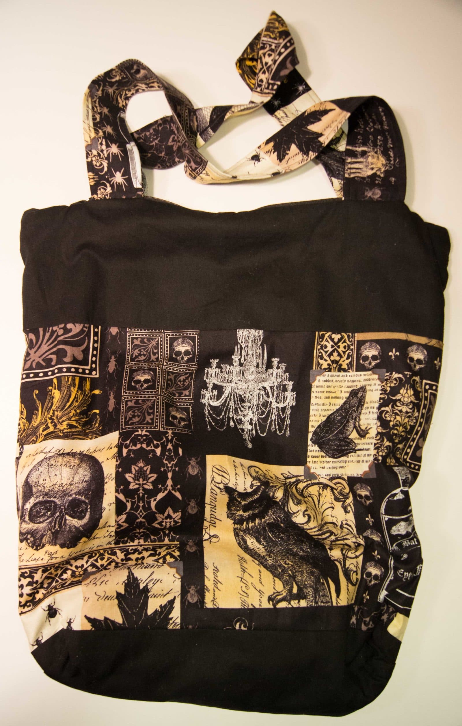 Nevermore – DIY Henkeltasche mit Reißverschluss